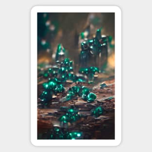 Shiny emeralds Sticker